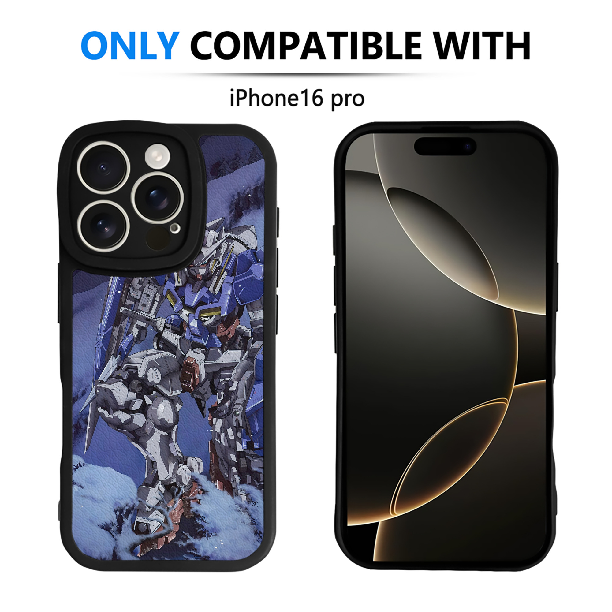 （画像用） 機動戦士ガンダム Mobile Suit Gundam 【iPhone 16シリーズ対応】シリコンスマホケース（レザー調） 材質：シリコン